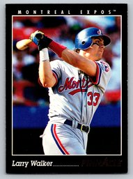 1993 Pinnacle Larry Walker Baseball Card - Mint