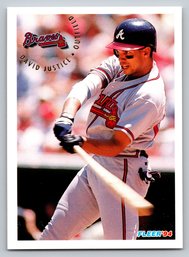 1994 Fleer David Justice Baseball Card - Mint