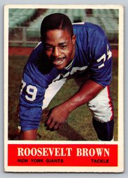 1964 Philadelphia Gum Roosevelt Brown Football Card - Mint