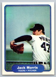 1982 Fleer Jack Morris Baseball Card - Mint