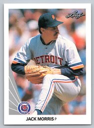 1990 Leaf Jack Morris Baseball Card - Mint