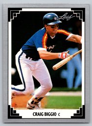 1991 Leaf Craig Biggio Baseball Card - Mint