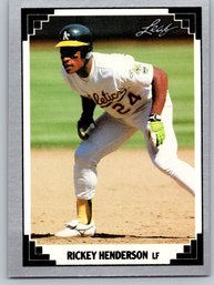 1991 Leaf Rickey Henderson Baseball Card - Mint