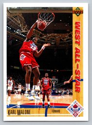 1991 Upper Deck Karl Malone Basketball Card - Mint