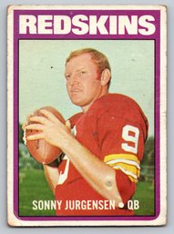 1972 Topps Sonny Jurgensen Football Card - Mint