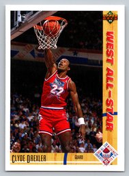 1991 Upper Deck Clyde Drexler Basketball Card - Mint
