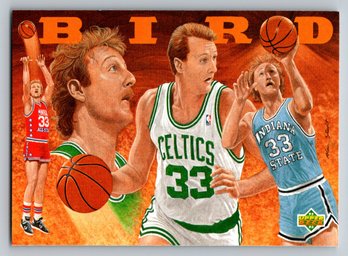 1993 Upper Deck Larry Bird  Heroes Insert Basketball Card - Mint