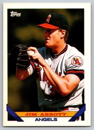 1992 Topps Jim Abbott Baseball Card - Mint