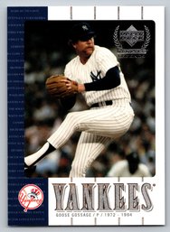 1994 Upper Deck Yankees Legends Goose Gossage Baseball Card - Mint