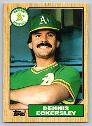 1987 Topps Traded Dennis Eckersley Baseball Card - Mint