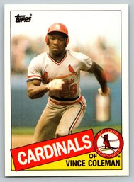 1985 Topps Traded Vince Coleman Baseball Card - Mint
