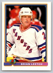1990 Bowman Brian Leetch Hockey Card - Mint