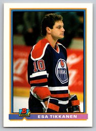 1990 Bowman Esa Tikkanen Hockey Card - Mint