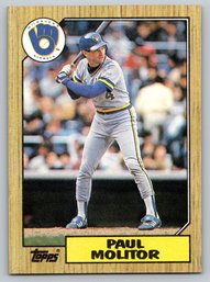 1987 Topps Paul Molitor Baseball Card - Mint