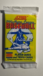 1990 SCORE Unopened Sealed Baseball Cards - Possible Bo Knows Card - Mint