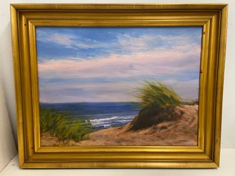 JUDY HARMON Framed Oil On Canvas Cape Cod THE PATH DOWN Painting