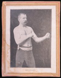 1890's Jake Kilrain Boxing Vintage Display Card