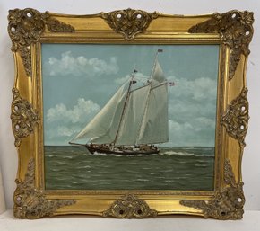 JOSEPH GLOTZER (1914 - 2007) Cape Cod Framed Oil On Canvas Painting