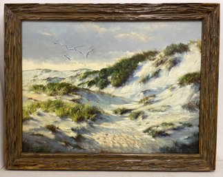 Framed Oil On Canvas Painting By PETER WELLS