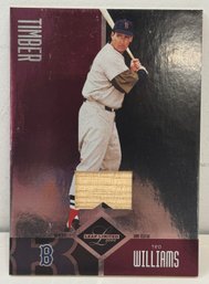 2004 Donruss Baseball Ted Williams Game Used Bat Card Red Sox #/100 EX