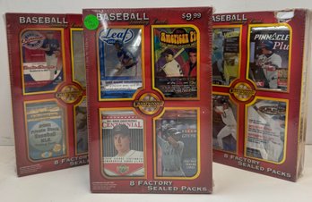 (3) 2000s Baseball Premium Championship Collection Factory Sealed Pack Boxes