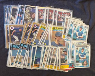 (80) 1980s Dale Murphy Baseball Card Braves Excellent Near Mint Condition
