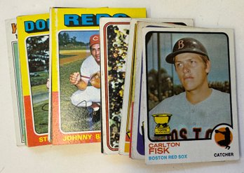(22) 1960-70s Baseball Card Lot With Stars HOFers Excellent Condition