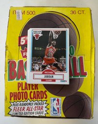 1990 Fleer Basketball Full Box W Michael Jordan Cards Near Mint
