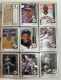 1989 Upper Deck Baseball Complete Set With Ken Griffey Jr. Rookie Card Near Mint