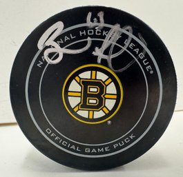 2010s Brad Marchand Signed Autographed Boston Bruins Official Game Hockey Puck