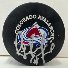 1999 Ray Bourque Signed Autographed Colorado Avalanche Trench Hockey Puck
