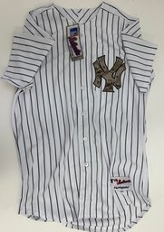 New York Yankees MLB Authentic Camo Home Jersey Stitched Size 44 New W Tags