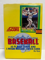 1990 Score Baseball Hobby Box 36 Factory Sealed Packs Bo Jackson