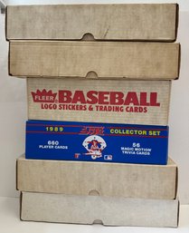 (6) 1980s-90s Baseball Card Complete Set Lot Topps Fleer Donruss - #2