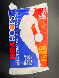 1989 Hoops Basketball Card Unopened Pack - Possibly Michael Jordan / David Robinson Rookie