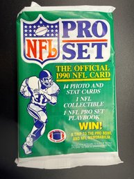 1990 Pro Set Football Unopened Sealed Pack