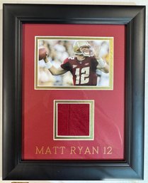 2006 Matt Ryan Boston College Football  8x10 Framed Football Jersey Jumbo Relic Piece