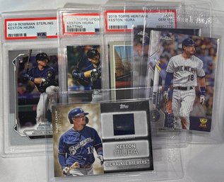 (6) 2019-20 Topps Keston Hiura Rookie Baseball Card PSA 10 Lot Near Mint - Gem Mint