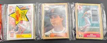 1987 Topps Baseball Card Sealed Unopened Rack Pack - Possibly Bo Jackson Rookie - Ozzie Smith On Top