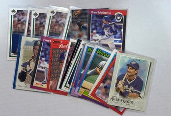 (24) 1980s-2000s Paul Molitor Baseball Card Lot Milwaukee Brewers Near Mint
