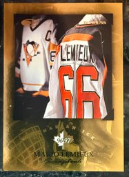 1996-97 Donruss Canadian Ice Mario Lemieux Scrapbook Hockey Card #399/1966 - MINT