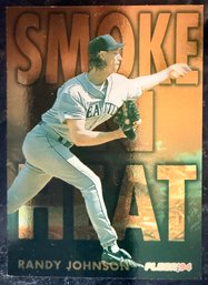 1994 Fleer Smoke N Heat Randy Johnson Insert Baseball Card - MINT