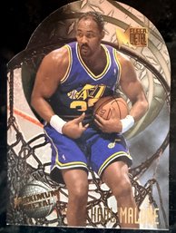 1995-96 Fleer Metal Maximum Metal Karl Malone Basketball Card - MINT