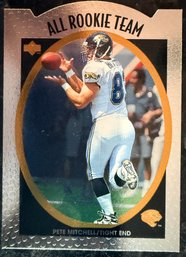 1996 Upper Deck Silver #AR5 Pete Mitchell All-Rookie Team Football Card - MINT