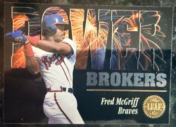 1994 Leaf Power Brokers Fred McGriff Baseball Insert Card - MINT