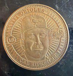 1997 Pinnacle Mint Collection Brass Baseball Coin Cal Ripken Jr - MINT