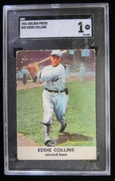 1961 Golden Press Eddie Collins Baseball Card SGC 1