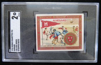 1910 Murad T51 Harvard University Football Tobacco Card SGC 2