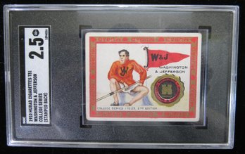 1910 Murad T51 Washington And Jefferson Track And Field Tobacco Card SGC 2.5