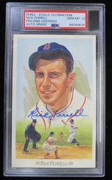 Rick Ferrell (D. 1995) Signed Autographed Perez Steele Baseball Postcard - PSA 10